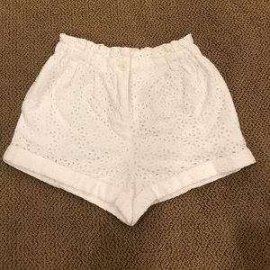 Kimchi Blue Eyelet White Eyelet Shorts